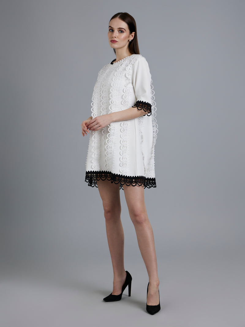 Large Lace Scuba Dress STARCH The Label Large Lace Scuba Dress STARCH The Label